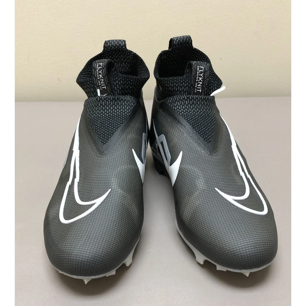 Nike Alpha Menace Elite 3 Flyknit Football Cleats Mens 11.5 Black CT6648-001 NEW